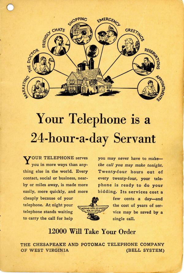1933 Telephone Directory